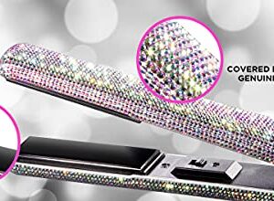 CHI The Sparkler 1" Lava Ceramic Hairstyling Iron Special Edition, Hair Straightener, Silver