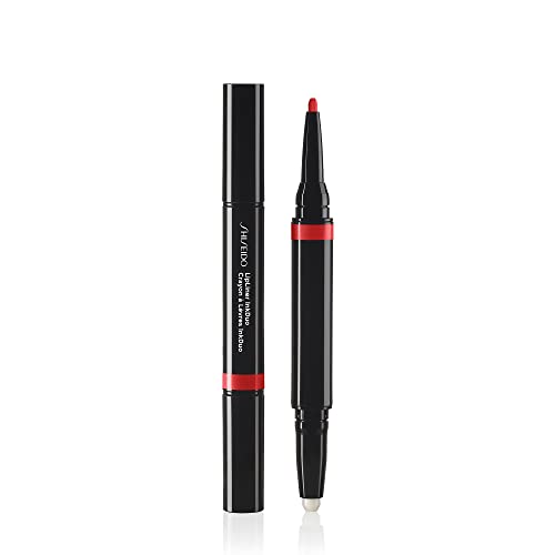 Shiseido LipLiner InkDuo (Prime + Line), Poppy 07 - Primes & Shades Lips for Long-Lasting, 8-Hour Wear - Minimizes the Look of Fine Lines & Unevenness - Non-Drying Formula