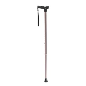 drive medical rtl10336rg comfort grip cane, rose gold, aluminum tubing, wrist strap, height adjustment with locking ring, supports up to 300 lb