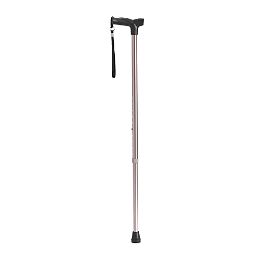 Drive Medical RTL10336RG Comfort Grip Cane, Rose Gold, Aluminum Tubing, Wrist Strap, Height Adjustment with Locking Ring, Supports up to 300 lb