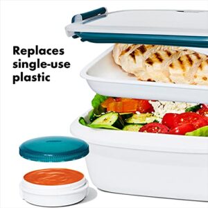 OXO Good Grips Prep & Go 20 Piece Set | Leakproof Food Storage | Ideal for leftovers, meal prep and work lunches | BPA Free | Microwave Safe | Dishwasher Safe | Freezer Safe | Odor and Stain Resistant