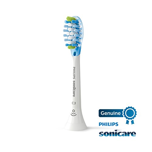 Philips Sonicare Genuine C3 Premium Plaque Control Toothbrush Heads, 4 Brush Heads, White, HX9044/65