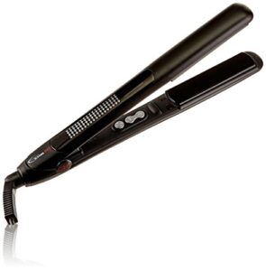 chi onyx euroshine 1″ straightening hairstyling iron with 4″ extended plates, black