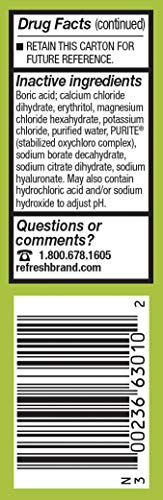 Refresh Relieva Lubricant Eye Drops, 0.33 Fl Oz Sterile, Packaging may Vary