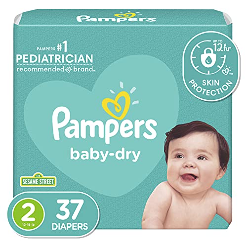 Pampers Cruisers Baby Dry Diapers, Size 2, 37 Count