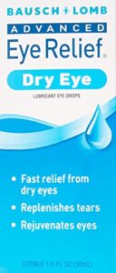 eye drops by bausch & lomb, for dry eyes & redness relief, 30 ml