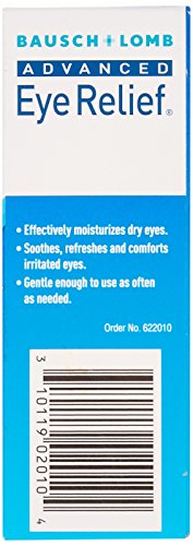 Eye Drops by Bausch & Lomb, for Dry Eyes & Redness Relief, 30 mL