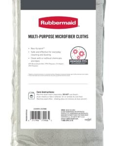 Rubbermaid Microfiber Cloth Towels, 24 Pack, 14"x14", Non-Scratch, Reusable/Washable for Cleaning/Wiping/Polishing for Home/Kitchen/Car