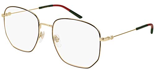 Gucci GG0396O Sophisticated 80's Octagonal Eyeglasses 56mm