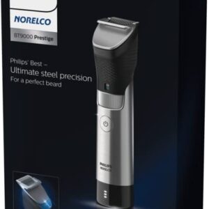 Norelco Philips Series 9000, Ultimate Precision Beard and Hair Trimmer with Beard Sense Technology for an Even Trim, BT9810/40