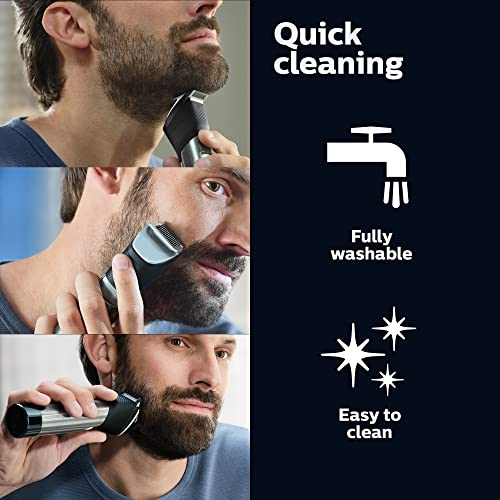 Norelco Philips Series 9000, Ultimate Precision Beard and Hair Trimmer with Beard Sense Technology for an Even Trim, BT9810/40