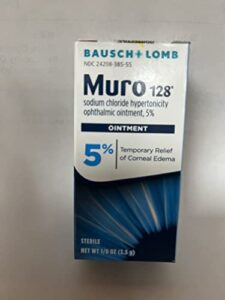 muro 128 bausch and lomb 5 % ointment, 0.12 ounce