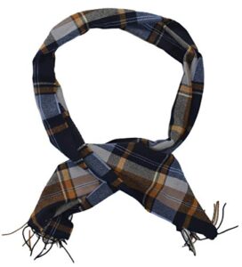 old navy men’s flannel scarf (navy yellow plaid)