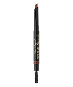 too faced chocolate brow-nie cocoa powder brow pencil ‘taupe’ 0.01oz/0.35g new