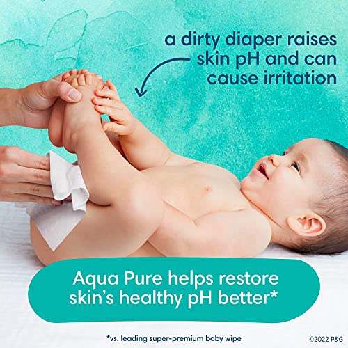 Pampers Aqua Pure Sensitive Baby Wipes 8X Pop-Top 448 Count