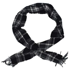 old navy men’s flannel scarf (black white plaid)