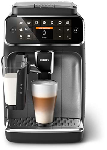 Philips Kitchen Appliances Phlips 4300 Fully Automatic Espresso Machine with LatteGo, CR, EP4347/94 and Saeco AquaClean Filter Single Unit, CA6903/10