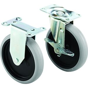 Rubbermaid Commercial Products 1997371 Heavy Duty Adaptable Utility Cart Replacement Casters, 5", 5.69" Height, 5.82" Width (Pack of 4)