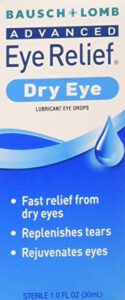 bausch & lomb advanced eye relief dry eye lubricant eye drops 1oz ( packs of 3)