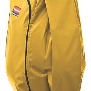 Rubbermaid Commercial Products High-Capacity Cleaning/Utility Cart Bag, 34-Gallon, Yellow, Compatible with Rubbermaid Cleaning Carts