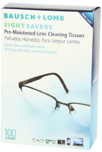 Bausch & Lomb Sight Savers Premoistened Lens Cleaning Tissues - 100 Count, 2 pk.