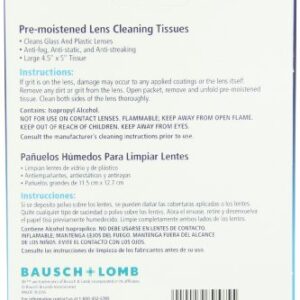 Bausch & Lomb Sight Savers Premoistened Lens Cleaning Tissues - 100 Count, 2 pk.