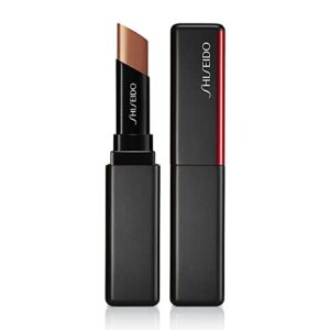 shiseido visionairy gel lipstick, cyber beige 201 – long-lasting, full coverage formula – triple gel technology for high-impact, weightless color