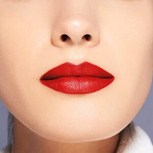 Shiseido VisionAiry Gel Lipstick, Lantern Red 220 - Long-Lasting, Full Coverage Formula - Triple Gel Technology for High-Impact, Weightless Color