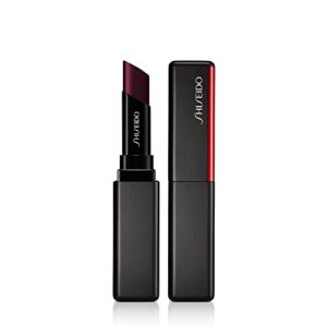 shiseido visionairy gel lipstick, noble plum 224 – long-lasting, full coverage formula – triple gel technology for high-impact, weightless color
