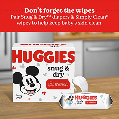 Huggies Snug & Dry Baby Diapers, Size 2 (12-18 lbs), 100 Ct