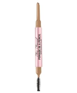 too faced brow shaper and filler pomade in a pencil waterproof – natural blonde