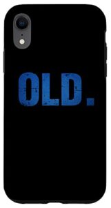 iphone xr old funny navy blend case