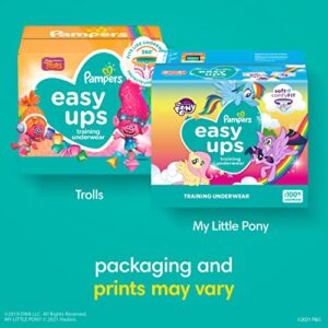 Pampers Easy Ups Training Underwear Girls, 4T-5T Size 6 Diapers, 56 Count (Packaging & Prints May Vary)