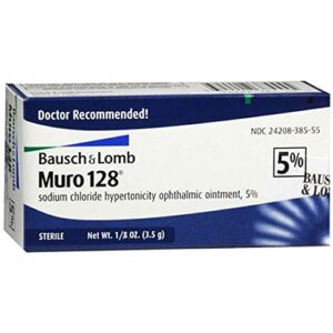 muro 128 sterile ophthalmic5 percent ointment,twin pack – 0.25 oz sku 3701117