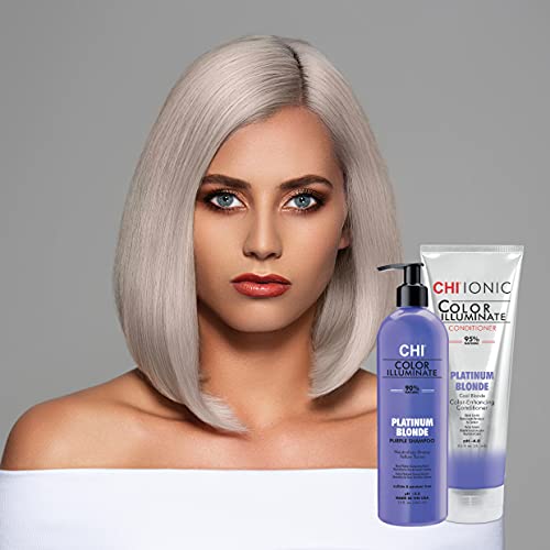 CHI Ionic Color Illuminate Conditioners - 95% Natural. Sulfate, Paraben and Gluten Free - 8.5 oz