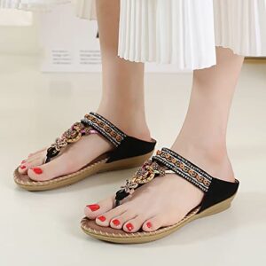 Platform Sandals Black Goth,Women's Platform Sandals Wedge Ankle Strap Open Toe Sandals Espadrille Heels Sandals Concise Casual Summer Shoes