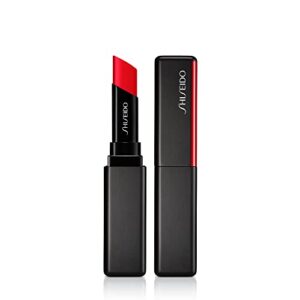 shiseido visionairy gel lipstick, volcanic 218 – long-lasting, full coverage formula – triple gel technology for high-impact, weightless color
