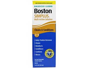 bausch & lomb boston simplus multi action solution with daily protein remover 3.5 oz (pack of 2)