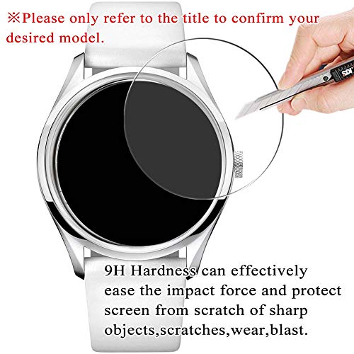 Synvy [3 Pack] Tempered Glass Screen Protector, Compatible with Gucci YA101352 9H Film Smartwatch Smart Watch Protectors