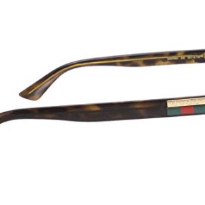 Gucci Gucci-Logo GG0749O 005 Eyeglasses Men's Havana Full Rim Optical Frame 55mm