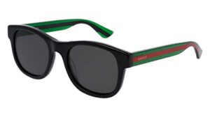 gucci fashion sunglasses, one size, black / grey / green