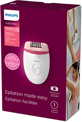 Philips Satinelle Essential Compact Hair Removal Epilator, BRE235/04