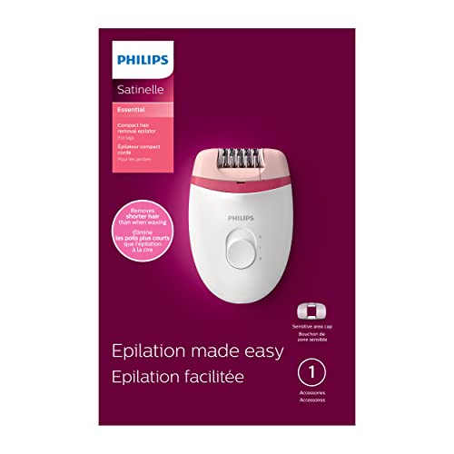 Philips Satinelle Essential Compact Hair Removal Epilator, BRE235/04