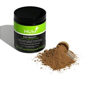 HUM Raw Beauty Greens Superfood Powder - Vegan Probiotic Powder with Adaptogens + Digestive Enzymes - Promotes Glowing Skin, Natural Energy & Healthy Metabolism - Chocolate Mint (30 Servings)