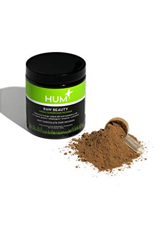 HUM Raw Beauty Greens Superfood Powder - Vegan Probiotic Powder with Adaptogens + Digestive Enzymes - Promotes Glowing Skin, Natural Energy & Healthy Metabolism - Chocolate Mint (30 Servings)