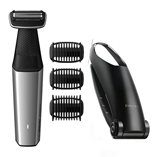 Philips Norelco Bodygroom Series 5000 Showerproof Body Trimmer for Men with Back Attachment, BG5025/40