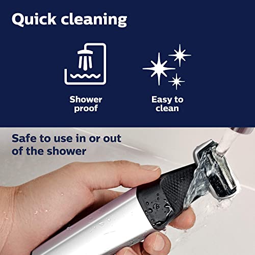 Philips Norelco Bodygroom Series 5000 Showerproof Body Trimmer for Men with Back Attachment, BG5025/40