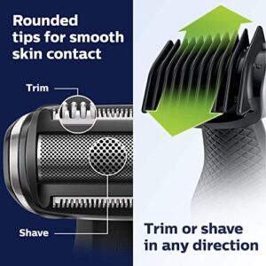 Philips Norelco Bodygroom Series 5000 Showerproof Body Trimmer for Men with Back Attachment, BG5025/40