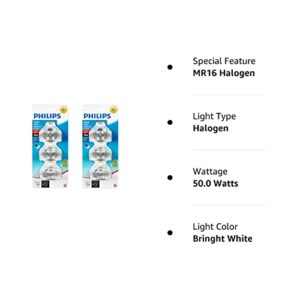 Philips 415802 Landscape and Indoor Flood 50-Watt MR16 12-Volt Light Bulb, 3-Pack x 2