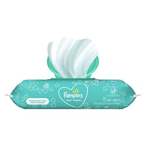 pampers baby wipes complete clean unscented 1x pop-top 72 count